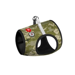Шлея для собак м'яка WAUDOG Clothes з QR паспортом, "Мілітарі", розмір XS1 (220-4026)