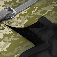Шлея для собак м'яка WAUDOG Clothes з QR паспортом, "Мілітарі", розмір XS1 (220-4026)