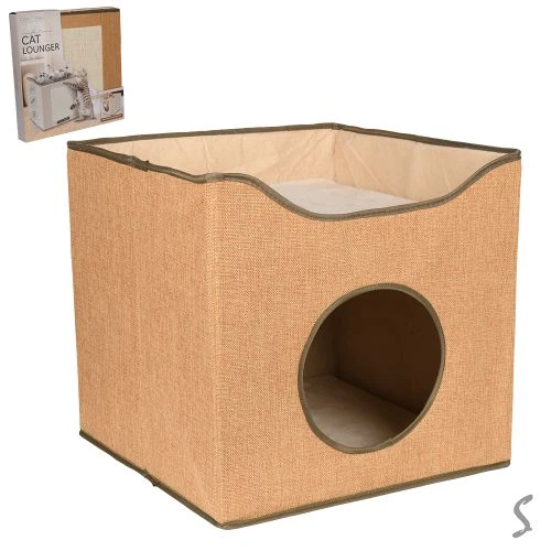 Лежанка-будиночок для котів 40*40*37см Stenson A42051