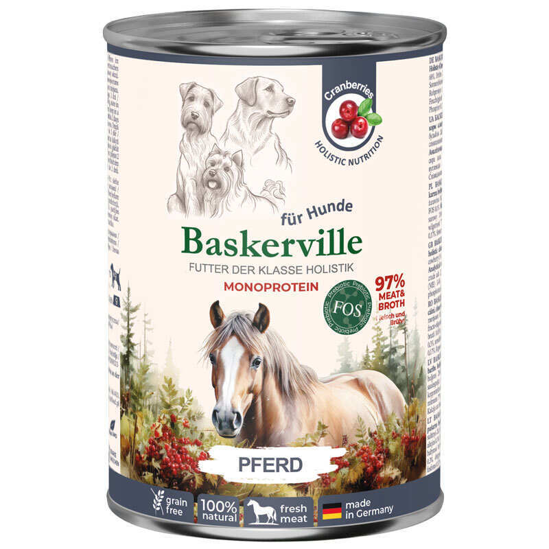 Baskerville Корм з конина для собак