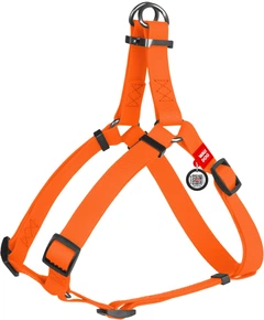 Шлея для собак WAUDOG водостійка Waterproof з QR-паспортом Жовтогаряча (27644Collar)