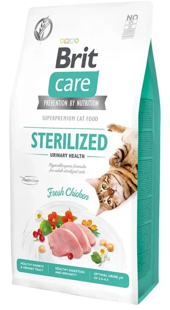 Brit Care Sterilized Urinary Health Fresh Chicken Бріт Кеєр для стерильних котів Урінарі курка 2кг