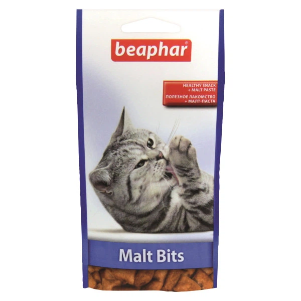 BEAPHAR Malt Bits смачні і корисні подушечки з мальт-пастою для котів 35 г