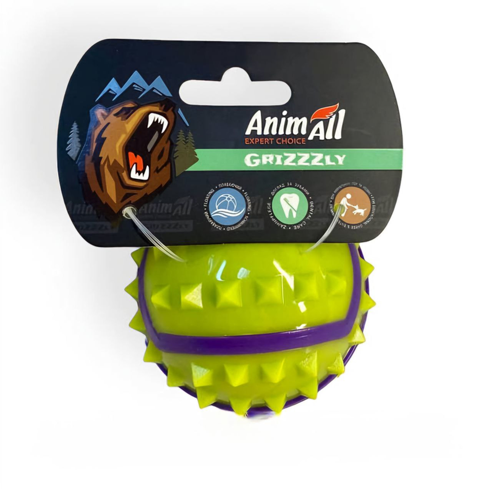AnimAll GrizZzly іграшка для собак м'яч з шипами М M