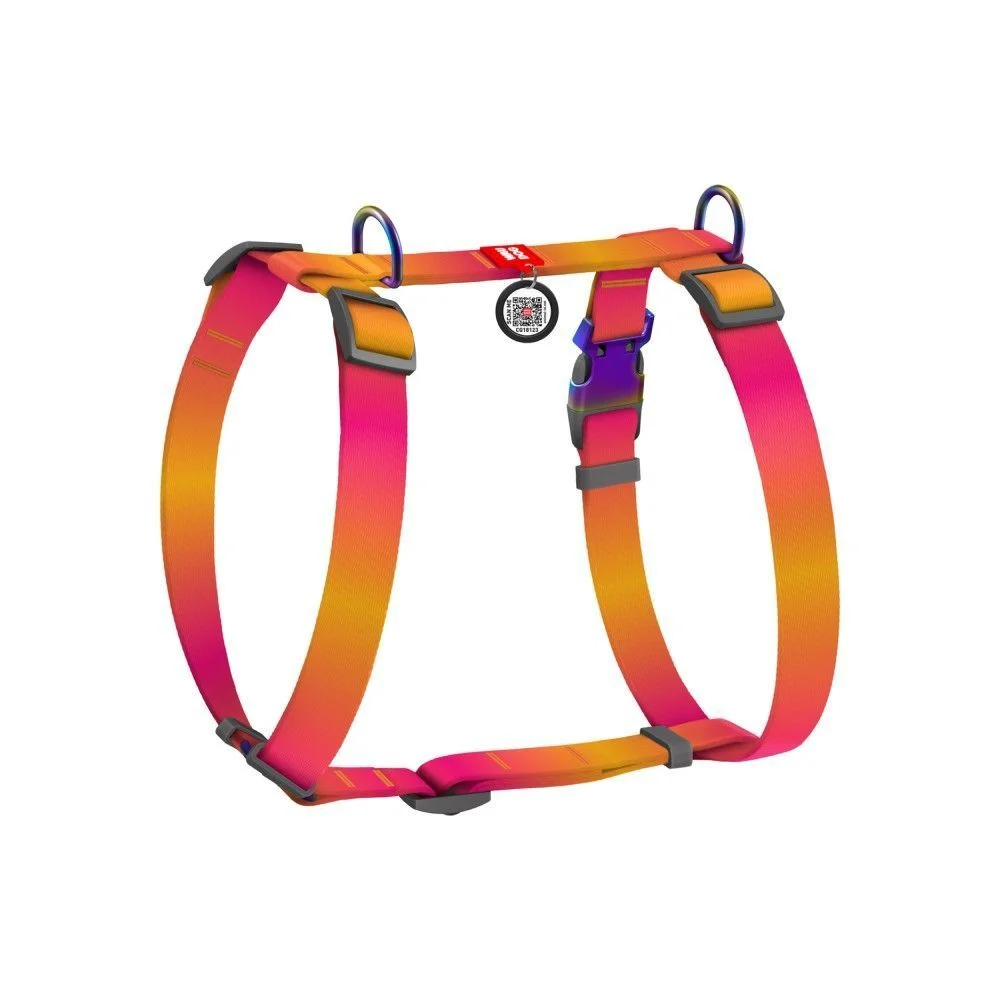 Шлея для собак Collar Nylon Recycled M - помаранчевий