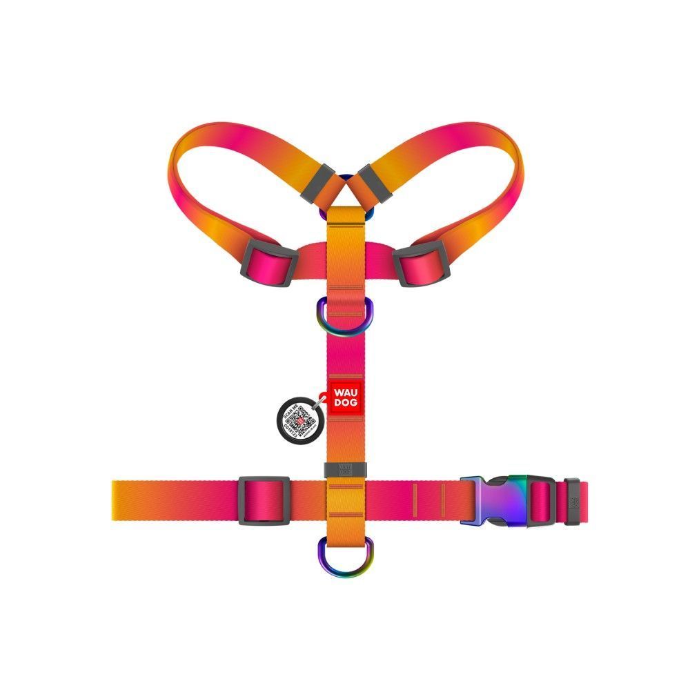 Шлея для собак Collar Nylon Recycled M - помаранчевий