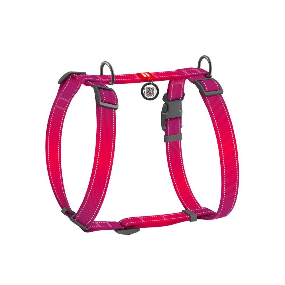 Шлея для собак Collar Nylon Mono Н-подібна М - рожевий