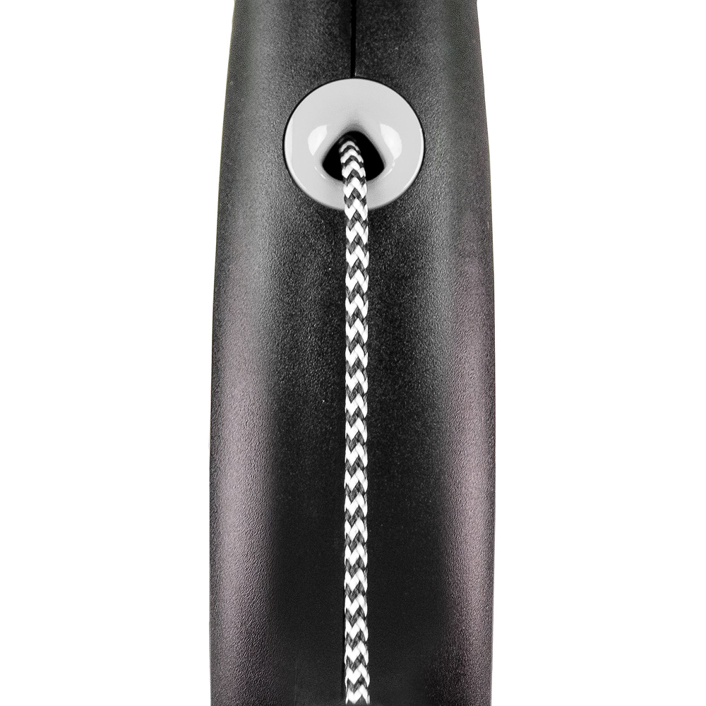 Flexi Black Design повідець-рулетка для собак М трос 5 м - чорний M