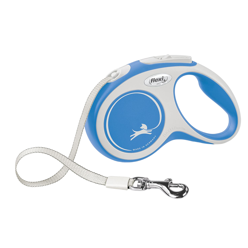 Flexi New Comfort повідець-рулетка для собак L стрічка 5 м - синій