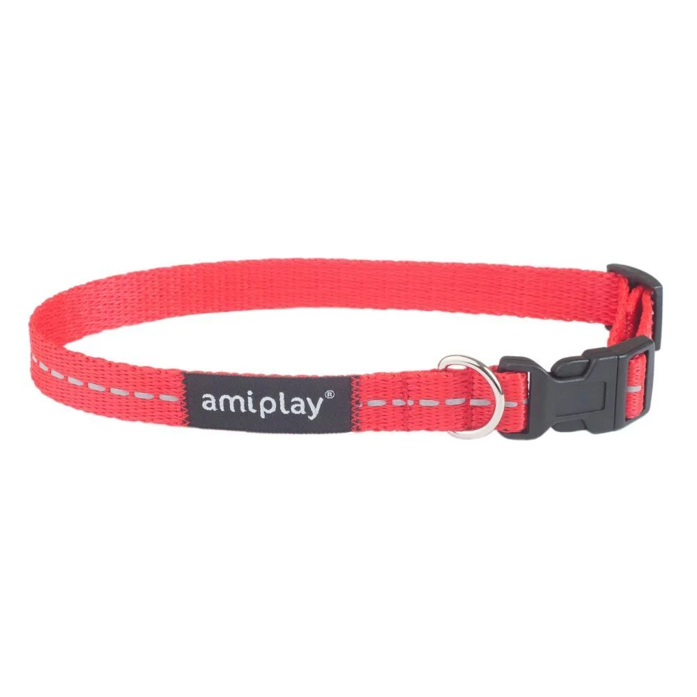Amiplay Reflective нашийник для собак M - червоний