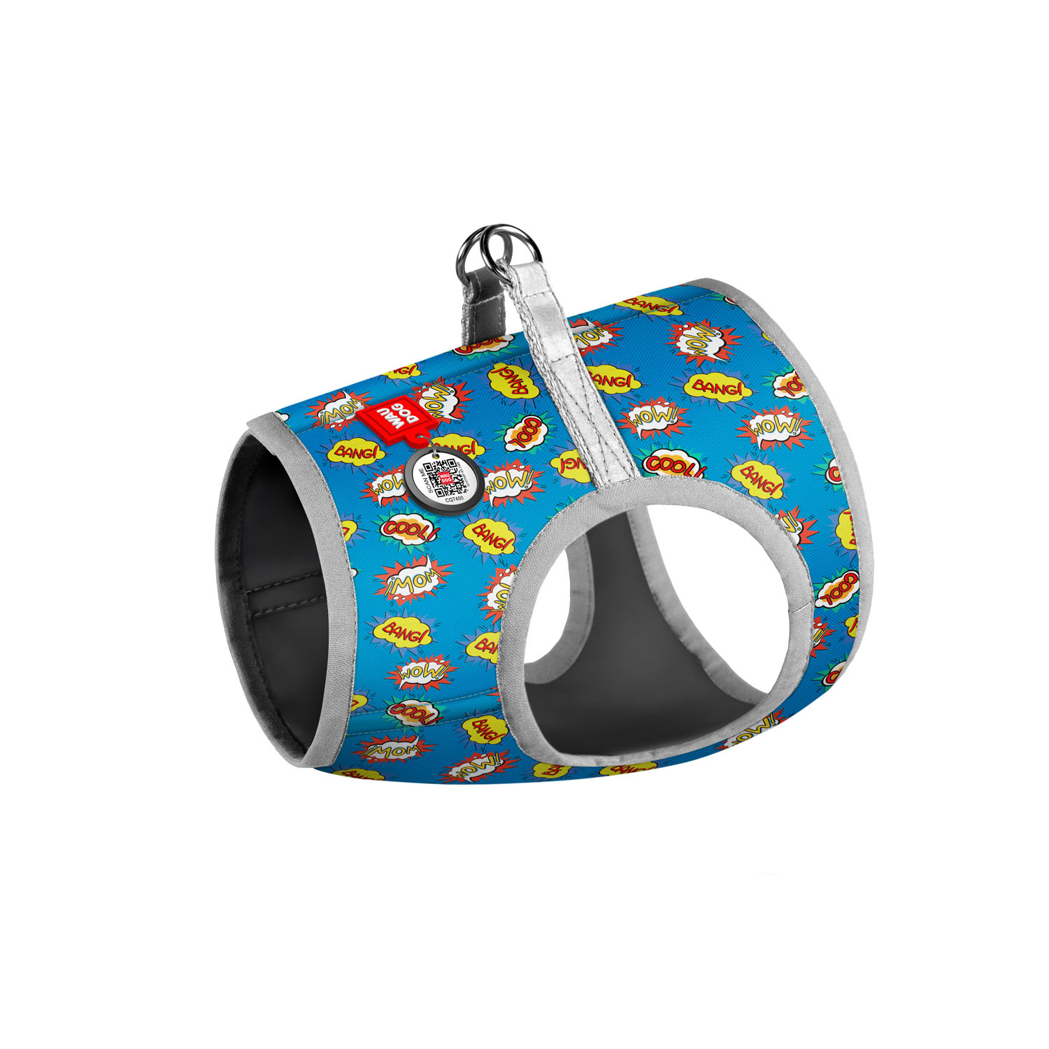 Collar Шлея WAUDOG c QR паспортом і малюнком «ВАУ» S2