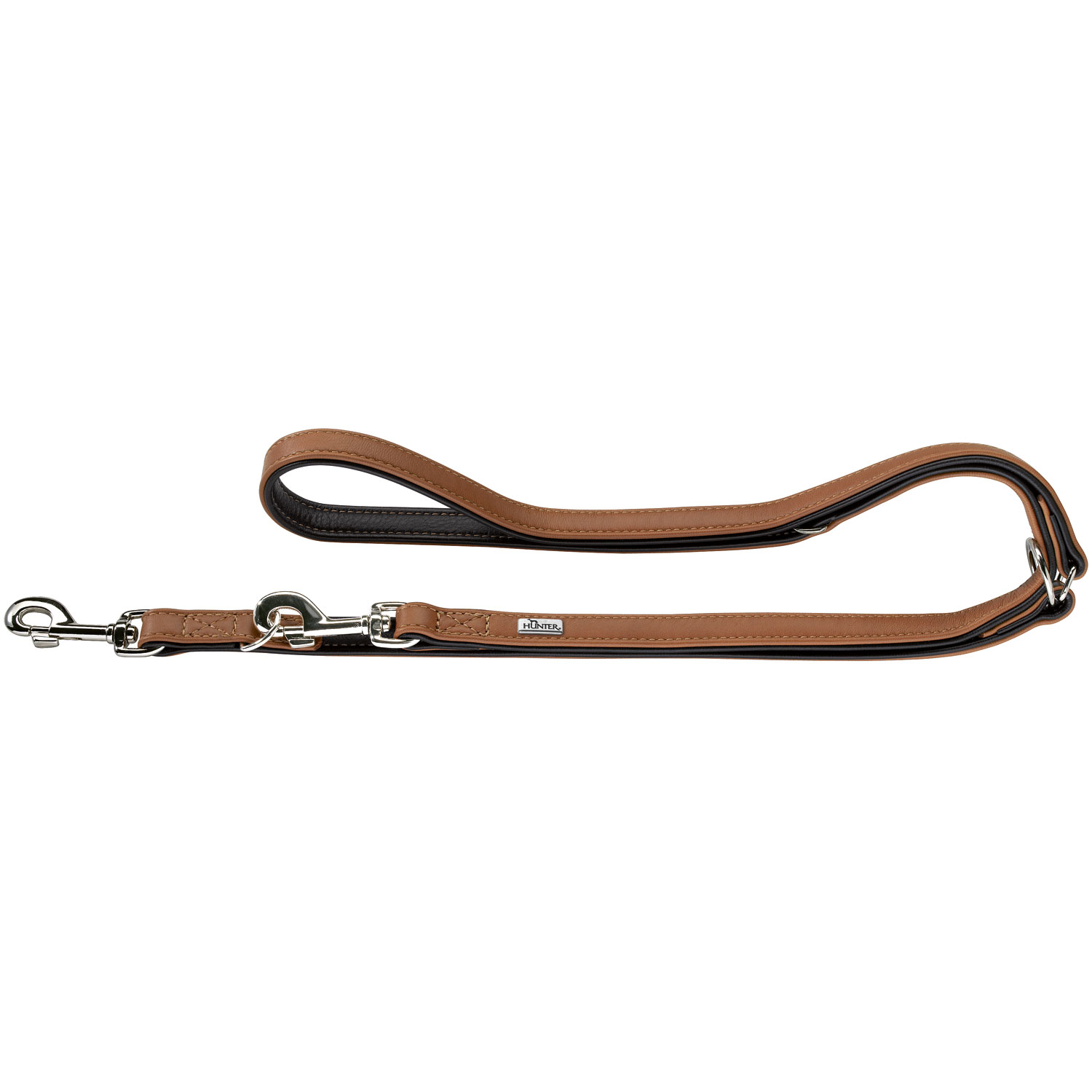 Тренувальний Повідець Hunter «Training leash Canadian» 2 м / 20 мм (коричневий і чорний)