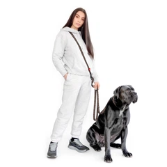Повідець-перестібка для собак WAUDOG Nylon, малюнок "Леопард", розмір M, 300 см, 20 мм (336-4066)