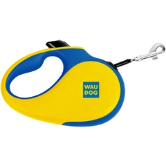 Повідець-рулетка для собак WAUDOG R-leash, малюнок "Colors of freedom", світловідбивна стрічка, розмір S, до 15 кг, 5 м (381-4020)