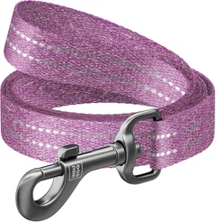 Повідець для собак із відновленої бавовни Collar WAUDOG Re-cotton, світловідбиваючий, M, Ш 20 мм, Дов 300 см (03109)