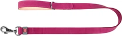 Повідець для собак шкіряний WAUDOG Classic XXS-XS Ш 14 мм Дл 122 см Рожевий (08137Collar)