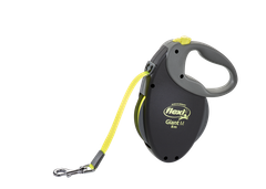 Рулетки FLEXI Giant Neon M Повідець-рулетка для собак, стрічка (8 м; до 25 кг) чорний (4000498023808)