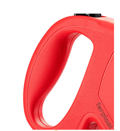 Повідець-рулетка для собак Ferplast Flippy One Cord M до 25 кг червона стрічка 5 м 75093222