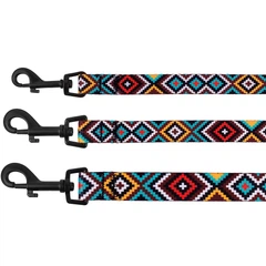 Повідець Для Собак Bronzedog Urban Tribal Нейлоновий Ментоловий 16 мм 152 см (60/1373)