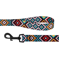 Повідець Для Собак Bronzedog Urban Tribal Нейлоновий Ментоловий 16 мм 152 см (60/1373)