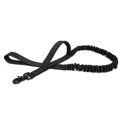 Без бренда Повідець для собак Harness тактичний Чорний, 100-150см (039-BLACK)