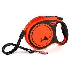 Рулетка повідець Flexi (Флексі) Xtreme S, стрічка (5 м до 20 кг), помаранчевий