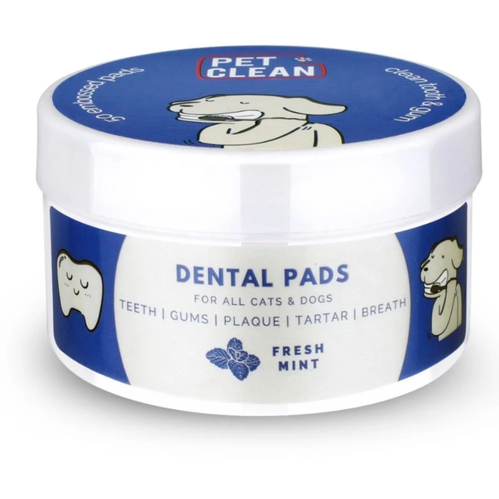 Elanco (Bayer) Pet Clean Dental Pads серветки догляду за ротовою порожниною собак 50 шт - м'ята