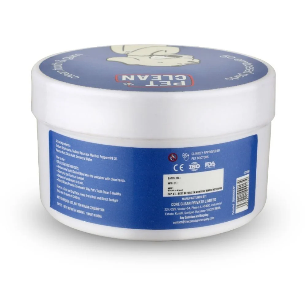 Elanco (Bayer) Pet Clean Dental Pads серветки догляду за ротовою порожниною собак 50 шт - м'ята