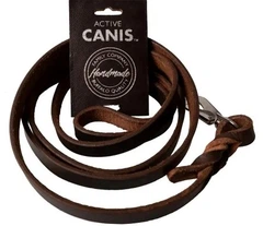 Повідець для собак Active Canis шкіряний (карабін PCP)-1.5 x 180 см L Коричневий (5705833143232)