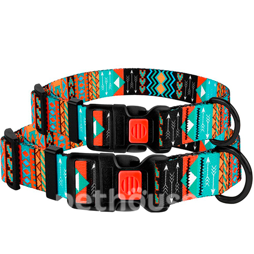 Barksi Urban Нашийник "Ацтеки" з пластиковою пряжкою для собак 25-33 см