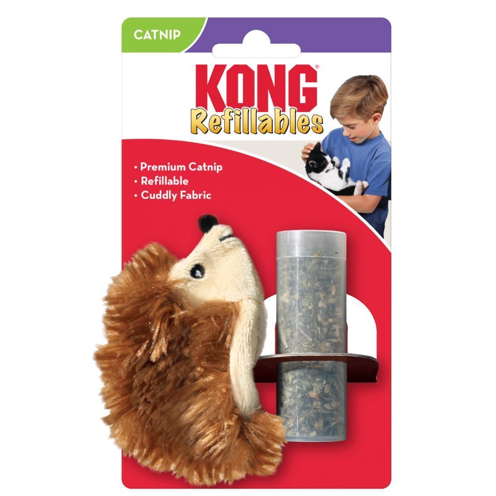 Kong Hedgehog іграшка для котів 10,2х6,4 см - коричневий
