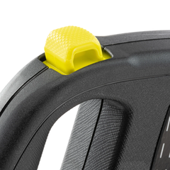 Повідець - рулетка для собак Ferplast Flippy One Reflex Tape S 14.7х3х10 см 4 м до 15 кг Чорно-жовтий зі стрічкою (75095228)