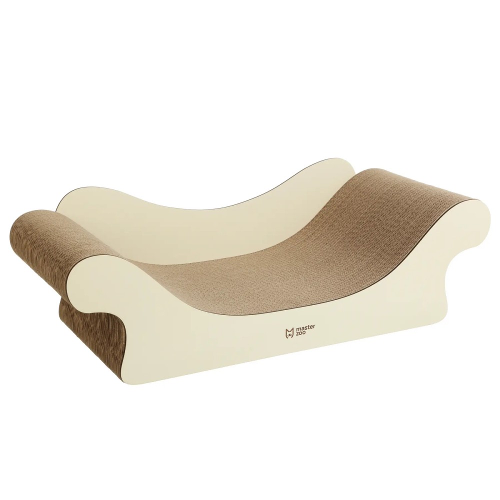 MasterZoo Sofa кігтеточка картонна 62х17,5х25 см - коричневий