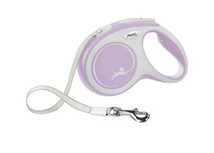 Flexi (Флексі) New Comfort М - Повідець-рулетка для собак середніх порід, стрічка (5 м, до 25 кг) бузковий