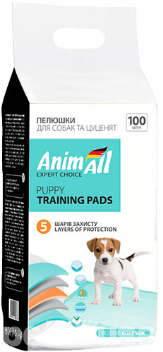AnimAll Пелюшки для цуценят та дорослих собак, стандарт 100 шт
