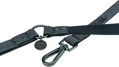Повідець Trixie CityStyle V-Lead для собак бавовна M–L 20 мм 2 м Чорний (4053032681712)