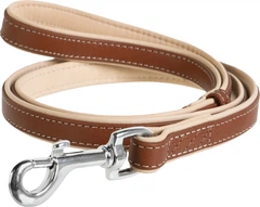 Повідець для собак шкіряний Collar WAUDOG Soft, M-XXL, Ш 25 мм, Дов 122 см (7259)