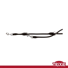 Регульований поводок для тварин Trixie 16331 "Астіvе",круглий,шкіра, L-XL: 2.00м/13мм, чорний (TX-16331) 4011905163314