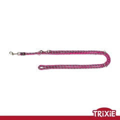 Регульований поводок Trixie 143511 "Саvо",для тварин S-M: 2.00м/12мм, фуксія/графіт (TX-143511) 4053032023345