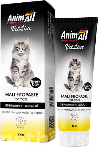 AnimAll Добавка VetLine Фітопаста виведення для котів