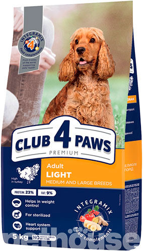 Club 4 Paws Корм з індичкою для дорослих собак великих порід