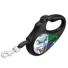 Collar Рулетка для собак Waudog R-Leash L з малюнком "Джокер Зелений", стрічка, 5 м