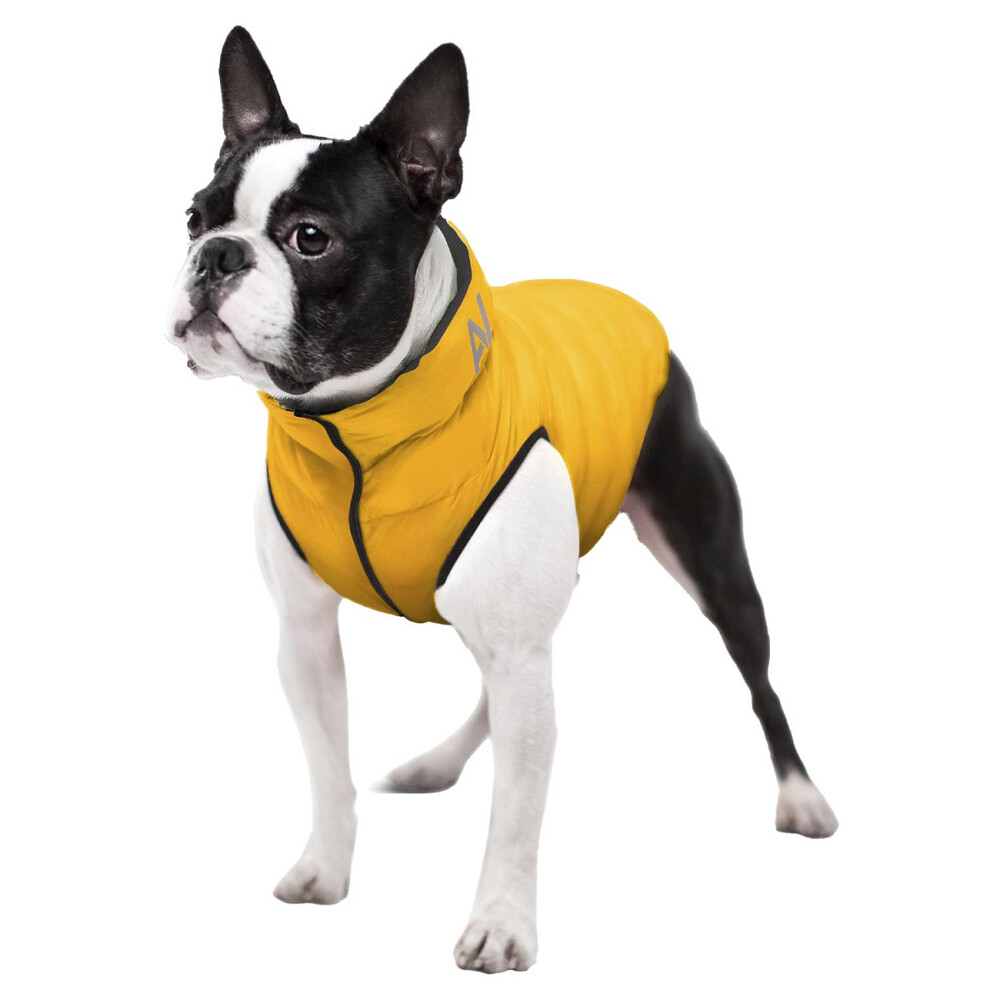 Куртка для собак Waudog AiryVest Двостороння XS-30 - жовто-чорний