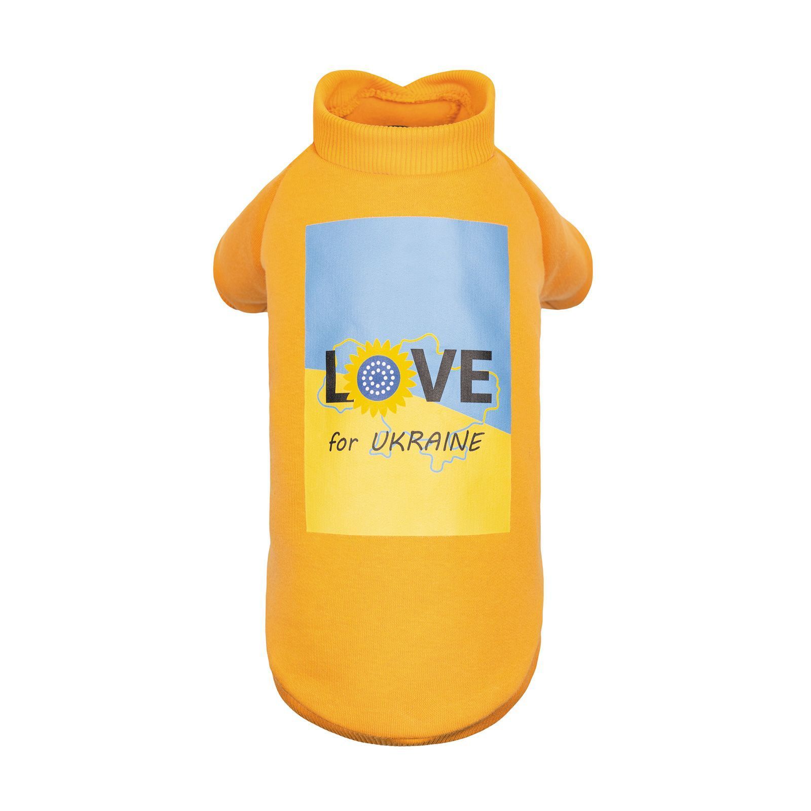 Товстівка для собак Pet Fashion Love for Ukraine XS (помаранчева)