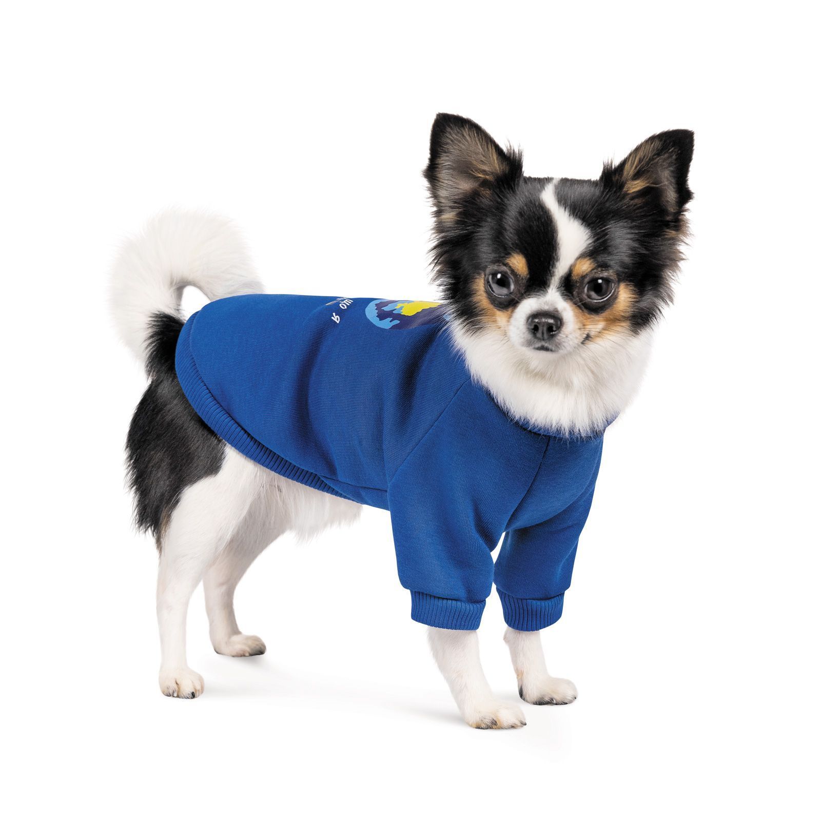 Товстівка для собак Pet Fashion «Пишаюся, що я з України» XS-2 (синя) XS2
