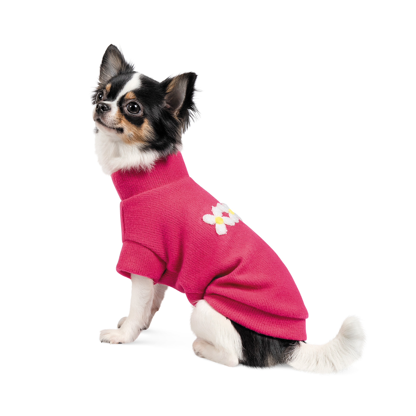 Светр для собак Pet Fashion «Flower» M (малиновий)