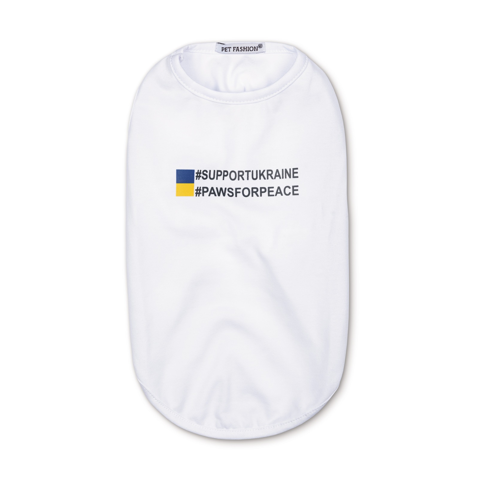 Борцівка для собак Pet Fashion #UKRAINE M2 (біла)