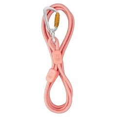 Woolly Wolf Rope Leash Thin Salmon Pink - Повідець тонкий з амортизацією та світловідбивачами для собак малих та середніх порід 0,8х180 см (6430072386070)