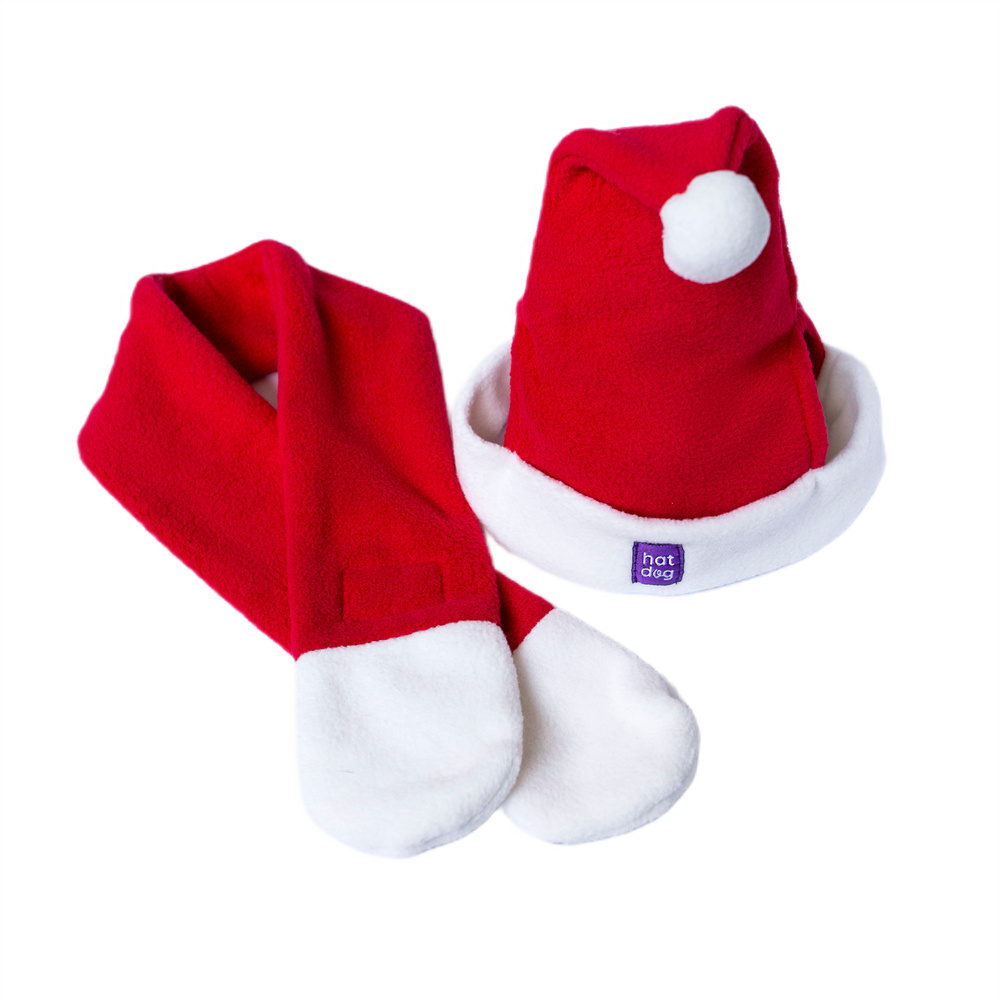 Hat Dog Шапка для собак Hat-Dog Новорічна XS - червоний