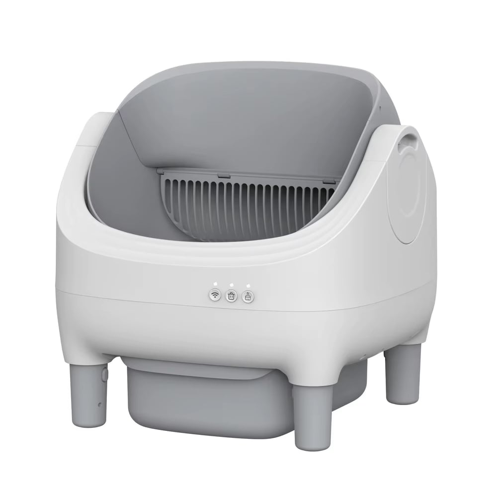 Смарт-лоток для котів Me&Pet NMP-45 53х45х51 см - біло-сірий